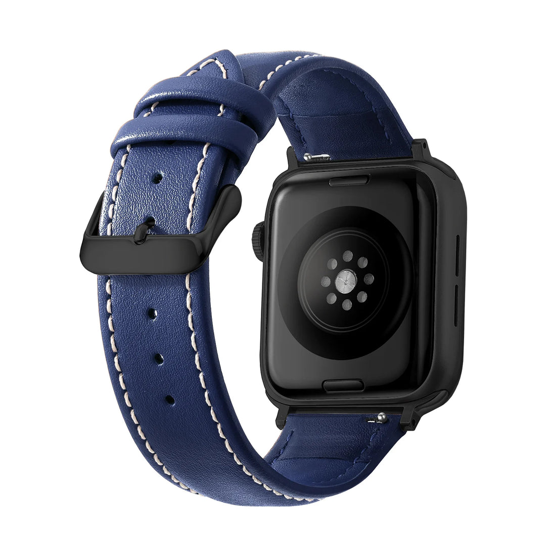 Genuine Leather Apple Watch Band 40–49mm for iWatch Series 3–8 & Ultra