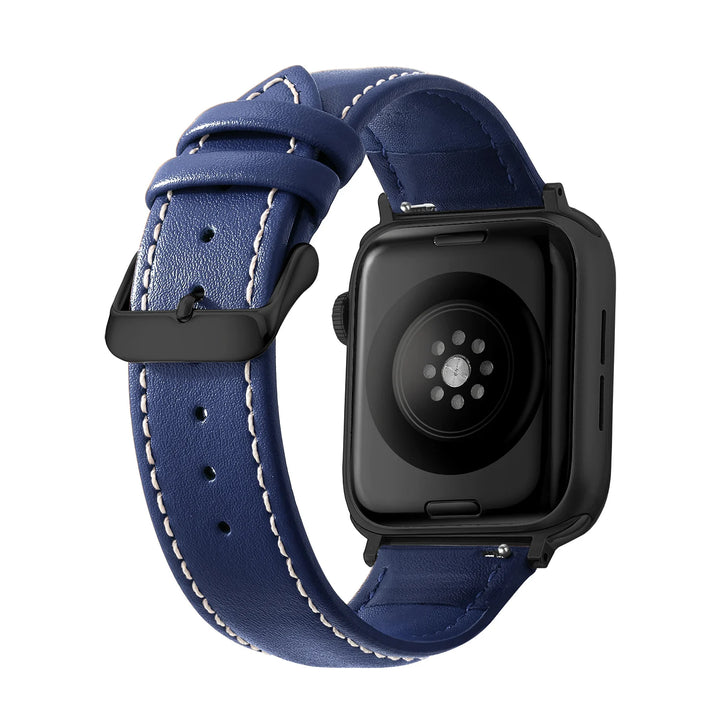 Genuine Leather Apple Watch Band 40–49mm for iWatch Series 3–8 & Ultra