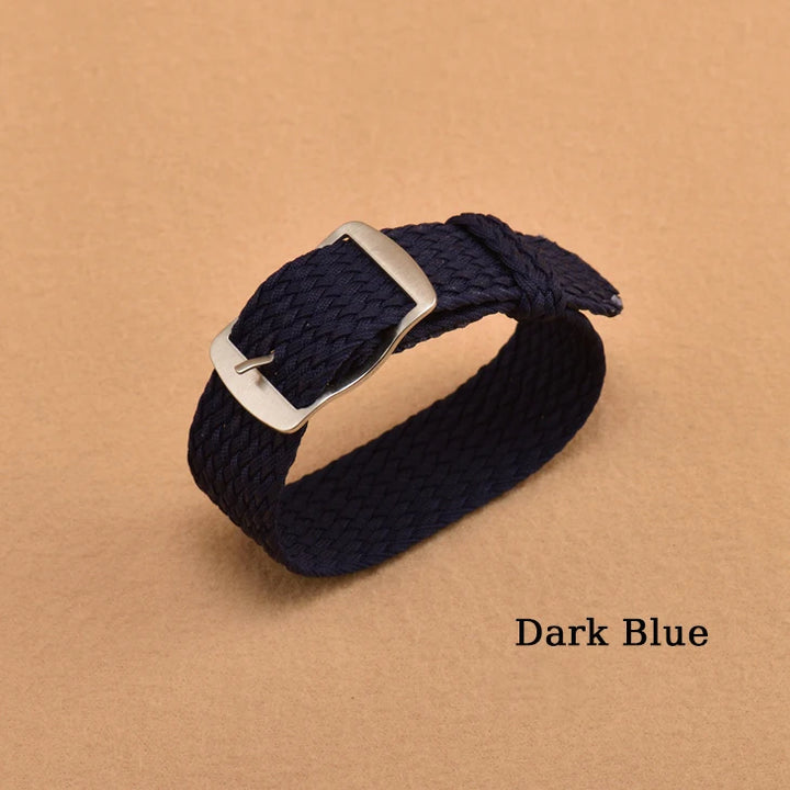 Nylon Weave Watch Strap for Perlon Watchband Wristband Women Men Bracelet Watch Accessories 14mm 16mm 18mm 20mm 22mm Sport Band