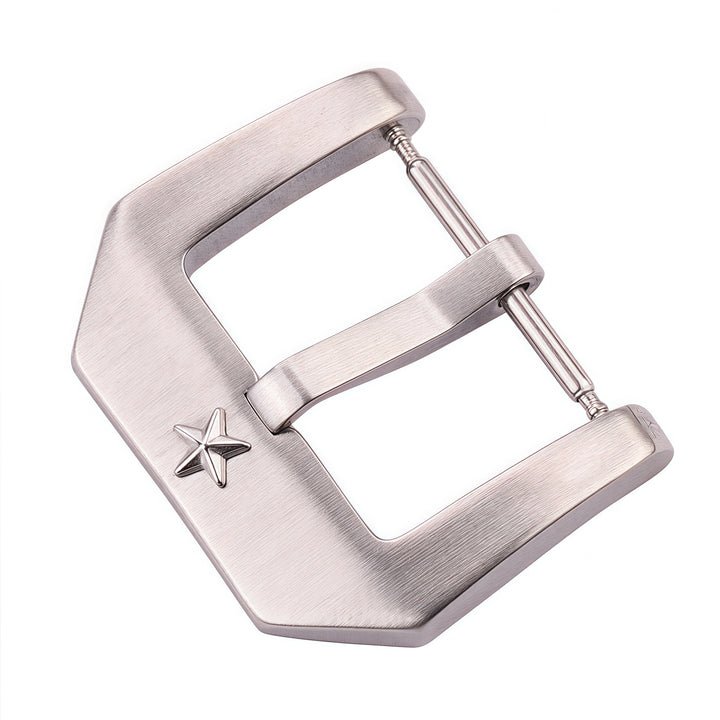 22mm Stainless Steel Watch Buckle – Brushed Silver
