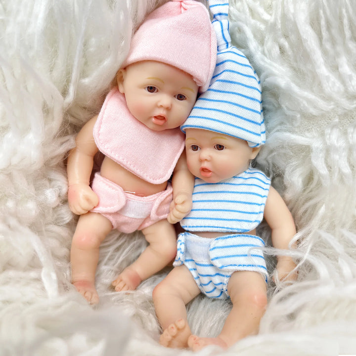 6″ Mini Silicone Reborn Baby Girl – Lifelike Palm Doll