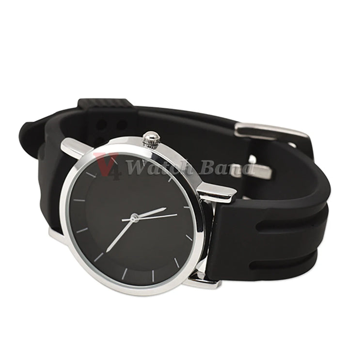 30mm 28mm 26mm 24mm Rubber Watch Strap 18mm 20mm 22mm Men's Sport Watchband Soft Diving Waterproof Silicone Wrist Belt Bracelet