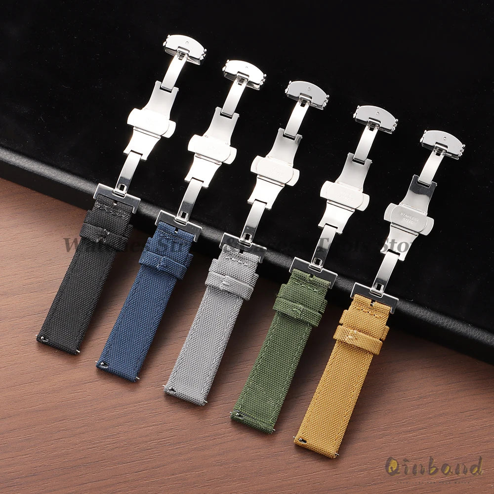 Quick Release Sailcloth Strap (20–22mm) – Military Sport
