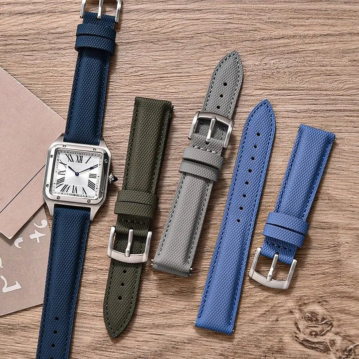 Quality Sailcloth Watch Strap18/19/20/22mm Quick Release Leather Band Waterproof Sailcloth Bracelet for Omega Seiko Cartier Belt