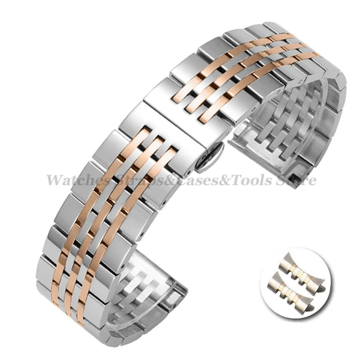 Solid Stainless Steel Wacth Strap for Tissot for Longines for Citizen for Seiko Watch Band 12/13/14/15/16/17/18/19/20/22/23/24mm