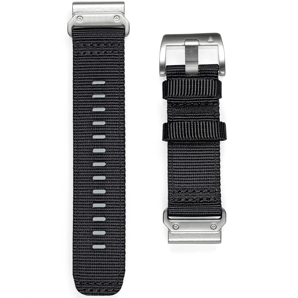 HEMSUT Nylon Quickfit Watch Band 20-26mm for Garmin Fenix, EPIX, MK3, Tactix
