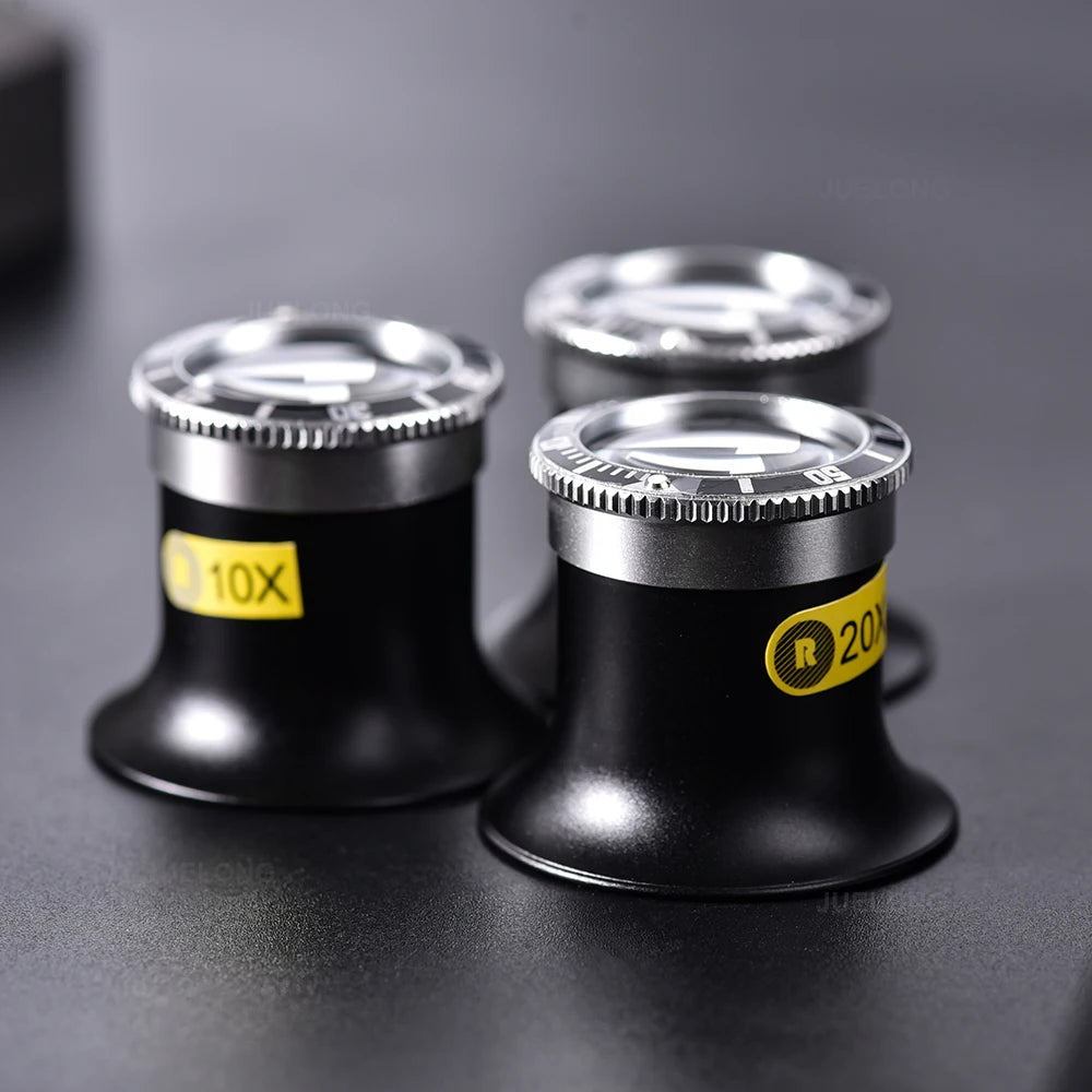 5X/10X/20X Watchmaker Magnifying Loupe – Portable Monocular Lens