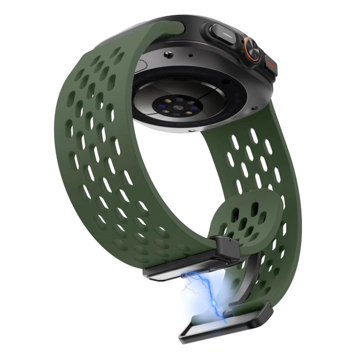Breathable Silicone Magnetic Strap for Samsung Galaxy Watch Ultra 47mm