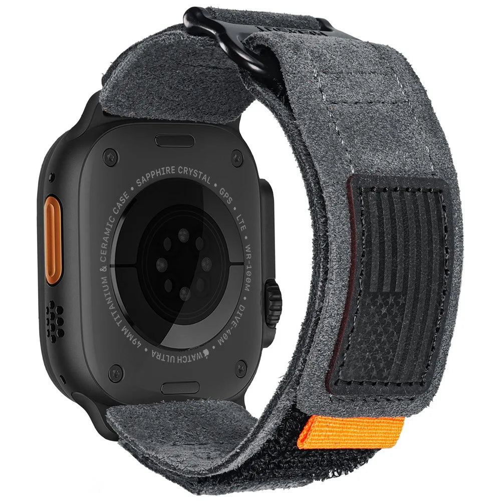 HEMSUT For Apple Ultra Watch Band 45 49mm Leather Fashions Retro Wrist Straps Compatibility ultra2 Iwatch SE 40 41 42 44mm