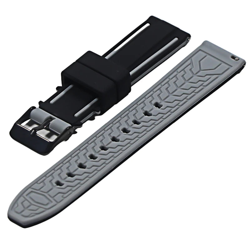 Premium Silicone Quick Release Watch Strap – 20/22/24mm