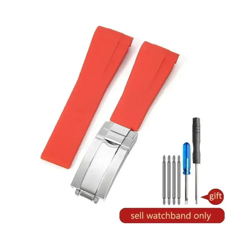 Silicone Watch Strap 20–21mm for Rolex Submariner & Daytona