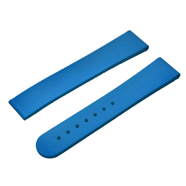 NATOBELT FKM Rubber Black Blue Watch Strap 20mm 22mm Folding Pin Buckle Quick Release Watchband For Omega/Rolex/MoonSwatch/Seiko