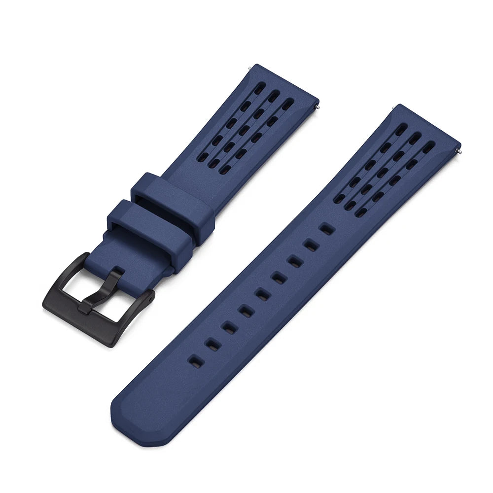 NATOBELT High Quality Porous Structure FKM Fluorine Rubber Watch Strap 20mm 22mm New Design Quick Release FKM Rubber Watchbands