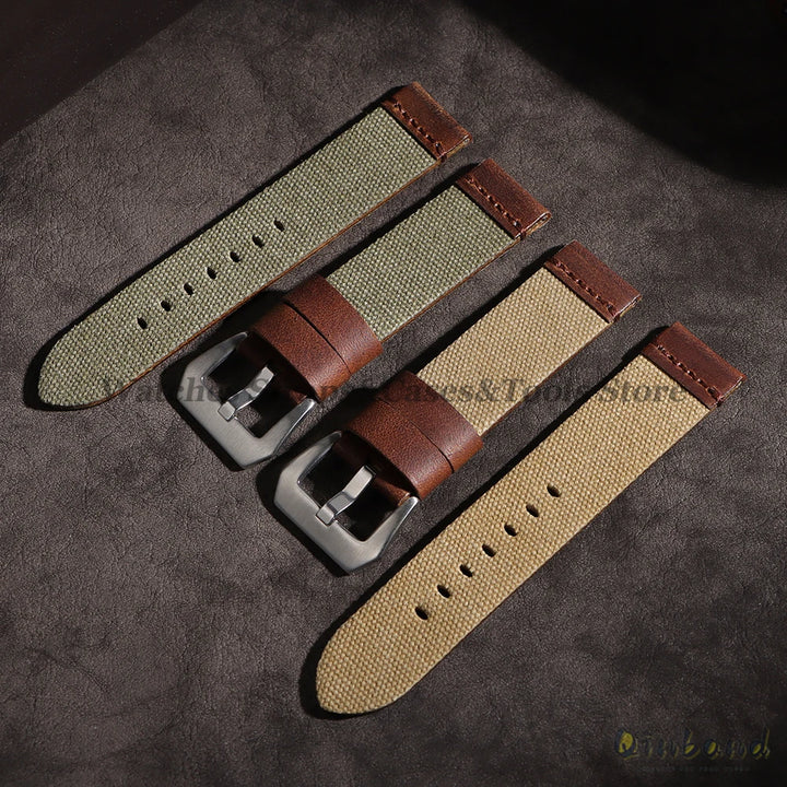 High Quality Durable Nylon Watch Strap Men Women Watchband 20mm 22mm 24mm for Panerai Retro Wristband Release Universal Bracelet