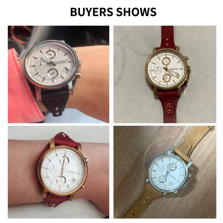 Genuine Leather 18mm Watch Strap for Fossil Women – ES4114/ES4113/ES3625/ES3616