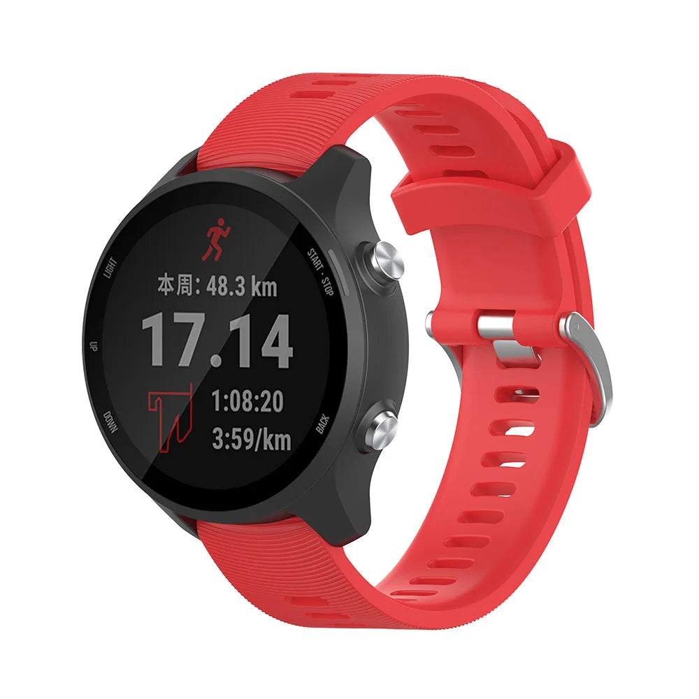 20mm Garmin Silicone Replacement Strap – Forerunner & Vivoactive Series