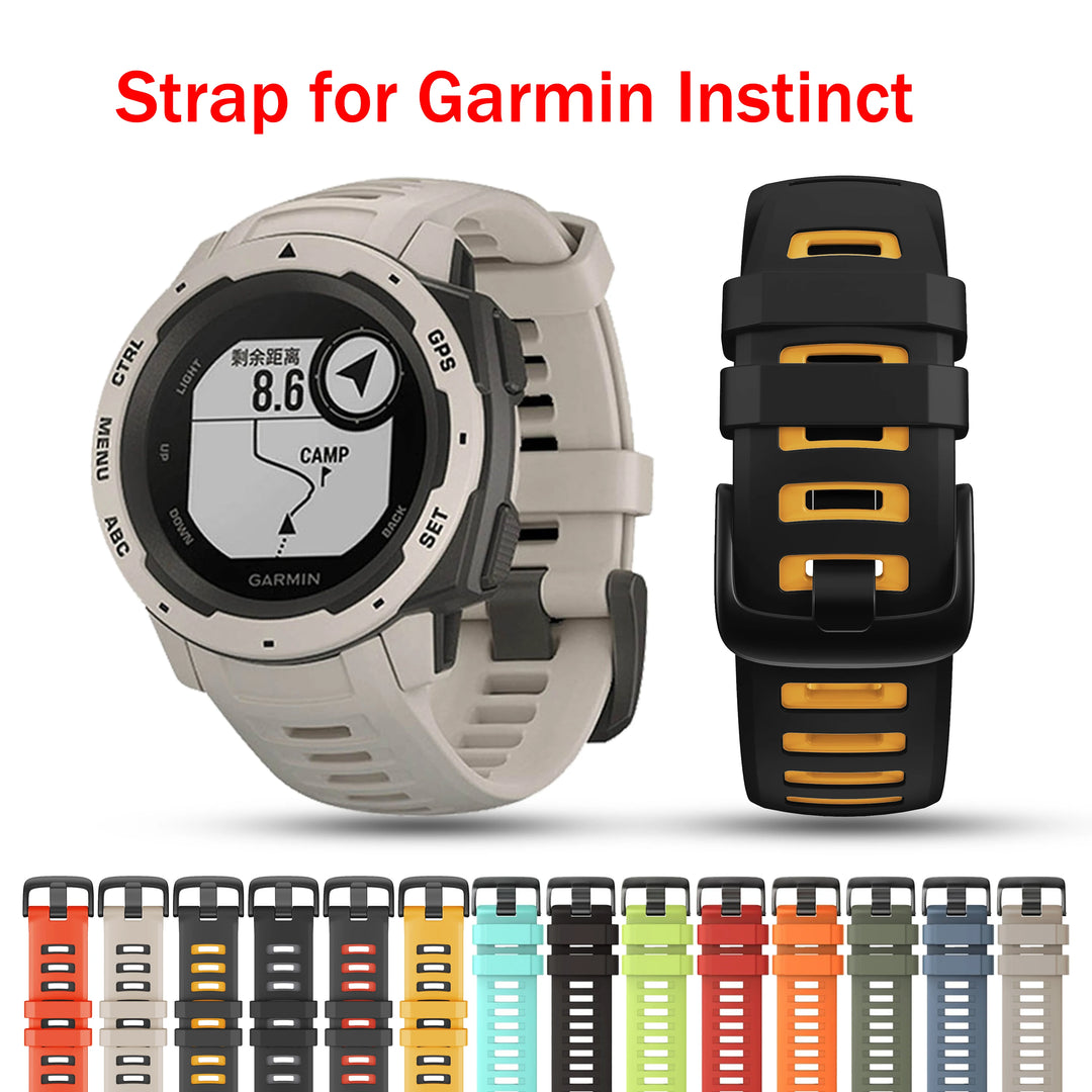 Soft Silicone Strap for Garmin Instinct (All Models)