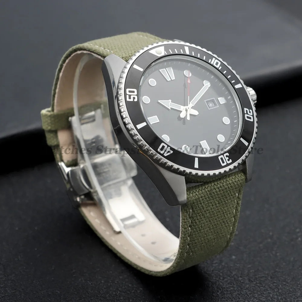Sailcloth Nylon Strap (20–22mm) – Waterproof QR