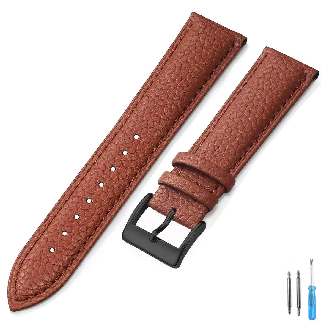 Genuine Leather Watch Band 18mm 20mm 22mm 24mm Watch Strap for Man Women High-quality Wrist Watchband + Tool