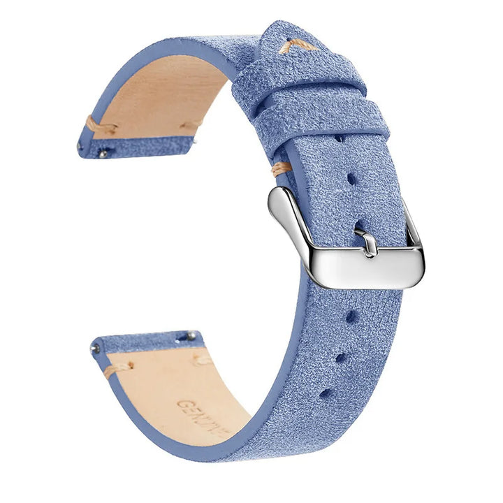 Genuine Leather Quick-Release Watch Strap 14–22mm