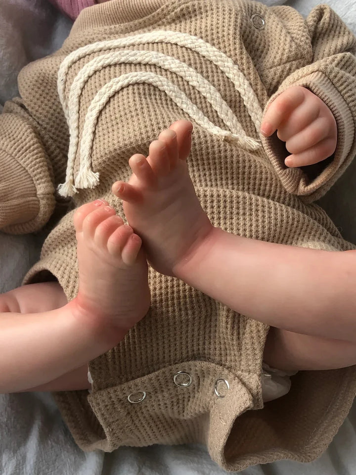 46 cm Finished Rosalie Reborn Baby Doll – Sleeping Newborn with Rooted Hair & 3D Skin