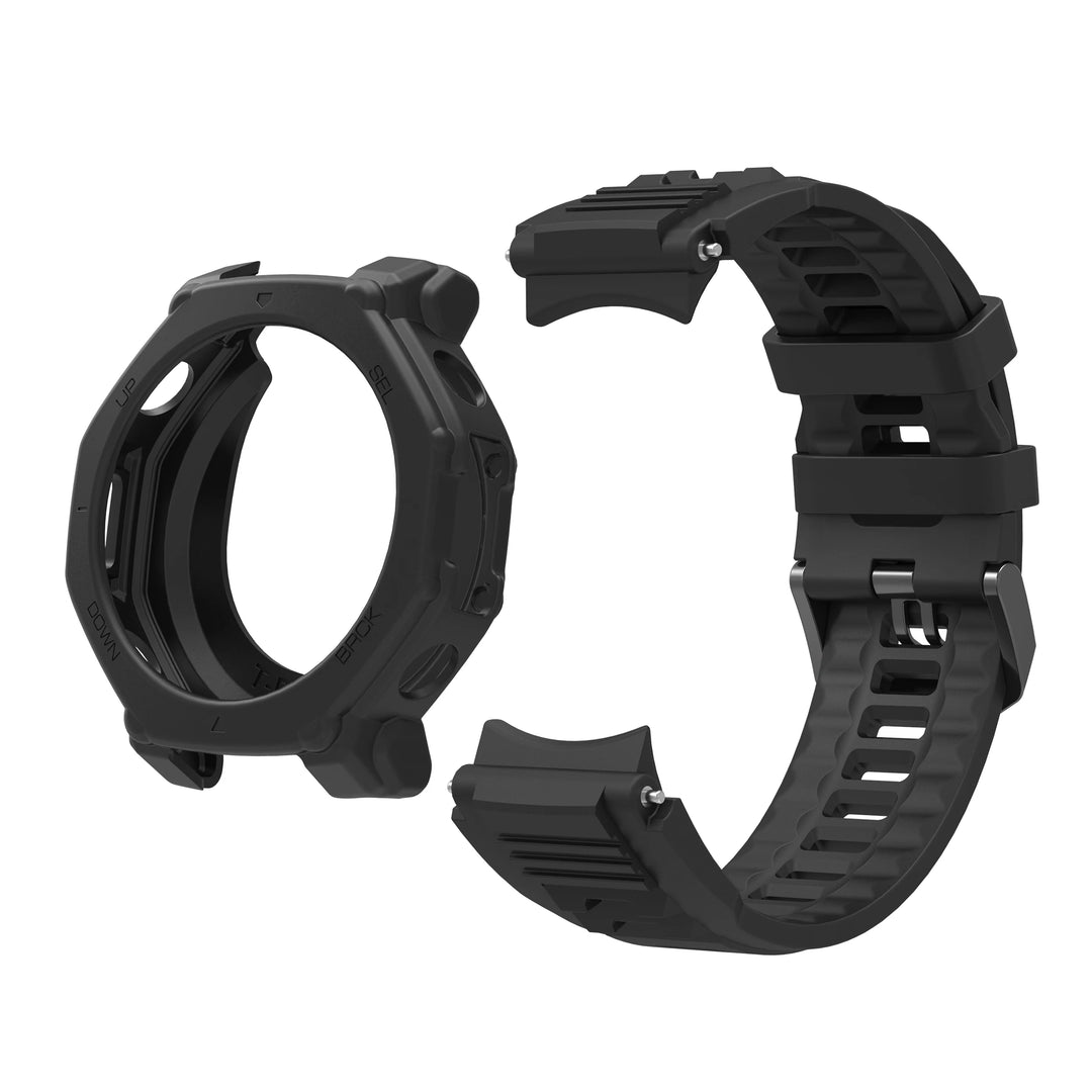 Silicone Strap & Protective Case for Amazfit T-Rex 3 Pro – 48mm Replacement Band