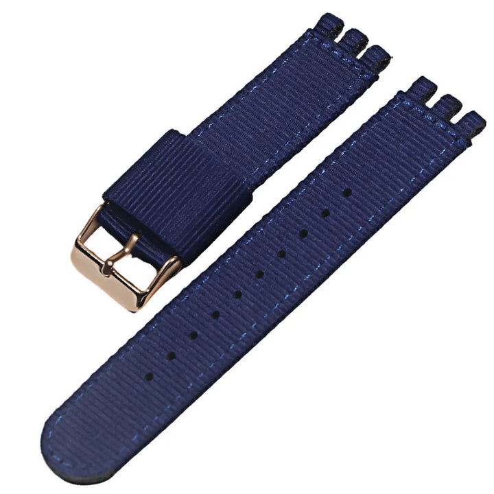 Nylon Canvas Watch Strap – 17/19/20mm for Swatch with Buckle