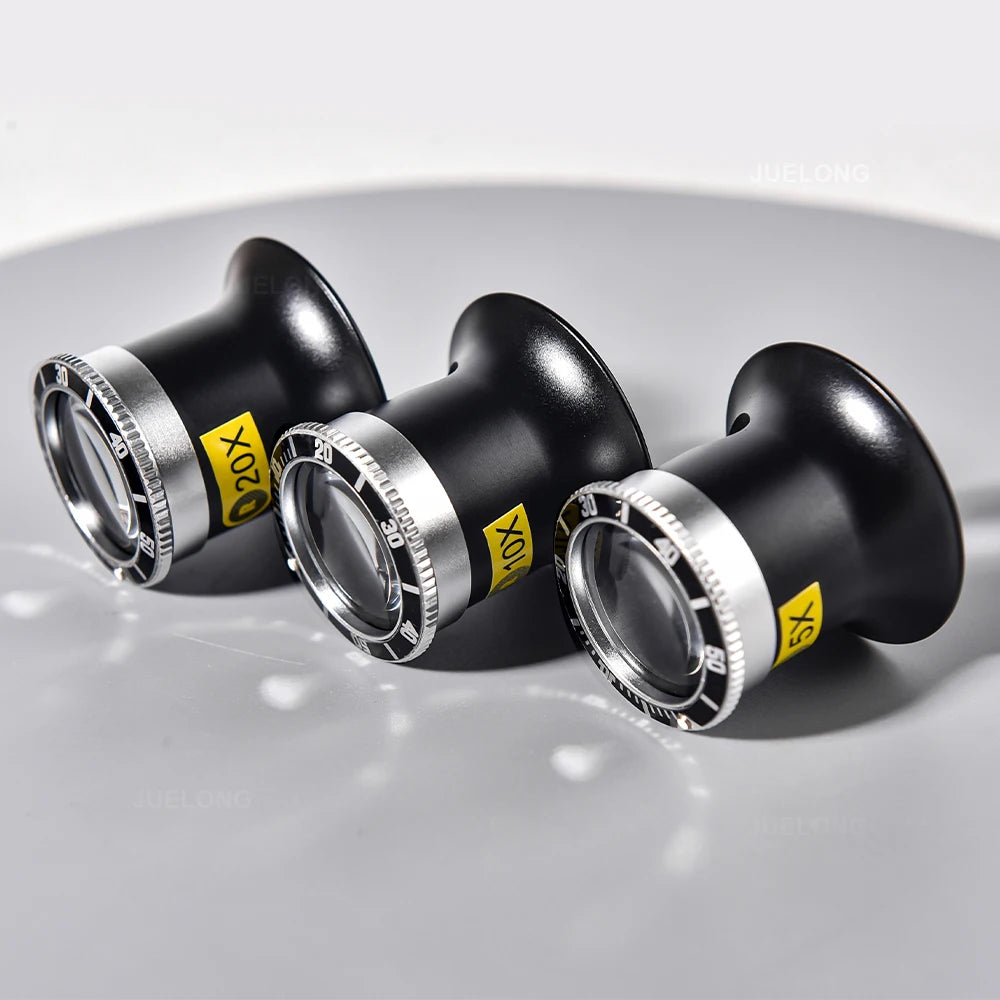 Aluminum Alloy Eye Loupe 5X/10X/20X for Watch Repair
