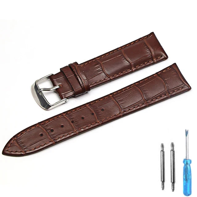 Watch Band Genuine Leather straps Watchbands 12mm 18mm 20mm 22mm watch accessories superior quality watch strap