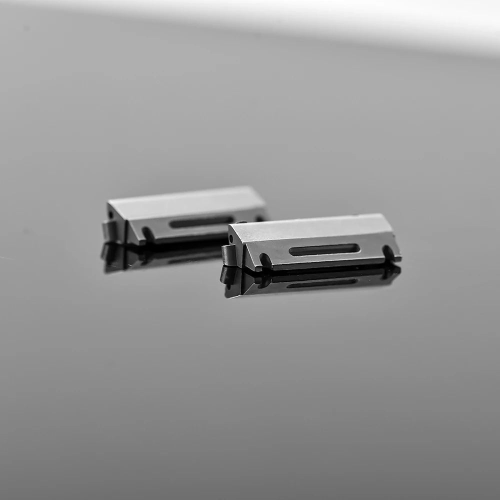 Perfect fit Adapter Connrctor for Cartier Santos Watch Leather Band 18.5MM 21MM Quick Release Strap Titanium steel Metal inserts