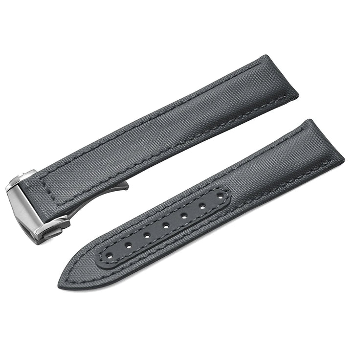 For Omega Strap Leather Sailcloth Watch Strap 20mm22mm Canvas Sailcloth Watch Band for Seiko Business Universal Bracelet for Men