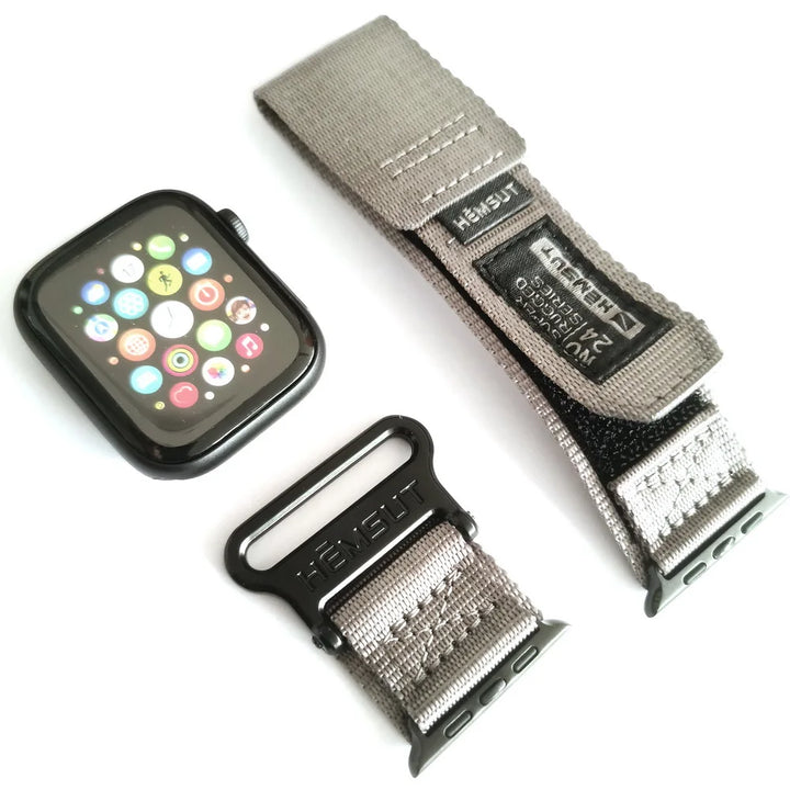 HEMSUT For Apple Watch Band Ultra 2 3 49mm Nylon Series 9 45mm Straps Soft Breathable Comptibility 38 40 41 42 44mm