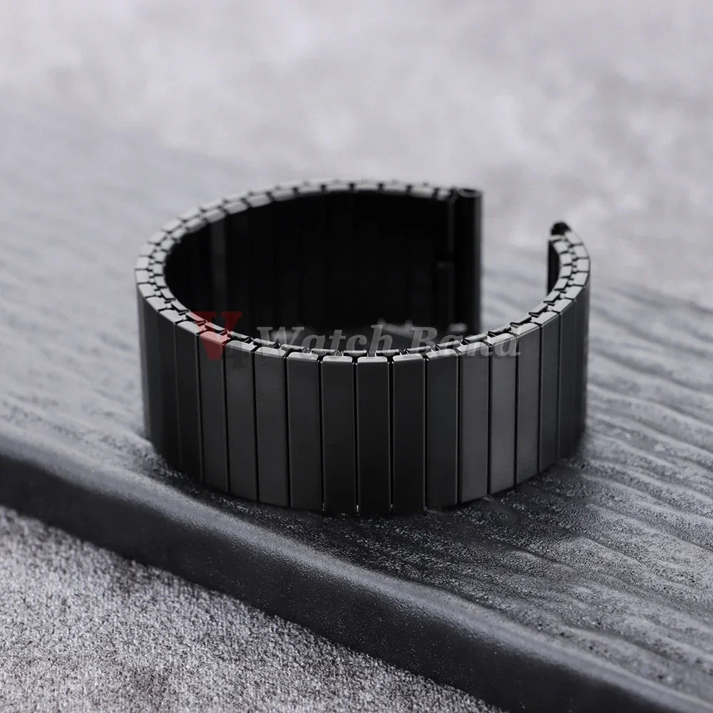 NEW Quick Release Stainless Steel Elastic Stretch Strap 14/16/18/20/22mm Watch Band Accessories Bracelet Metal Expansion Straps