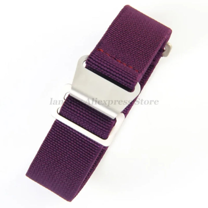 18mm 20mm 22mm Parachute Elastic Nylon Watch Strap for Omega Men Outdoors Sport Army Military Wrist Strap Bracelet Accessories