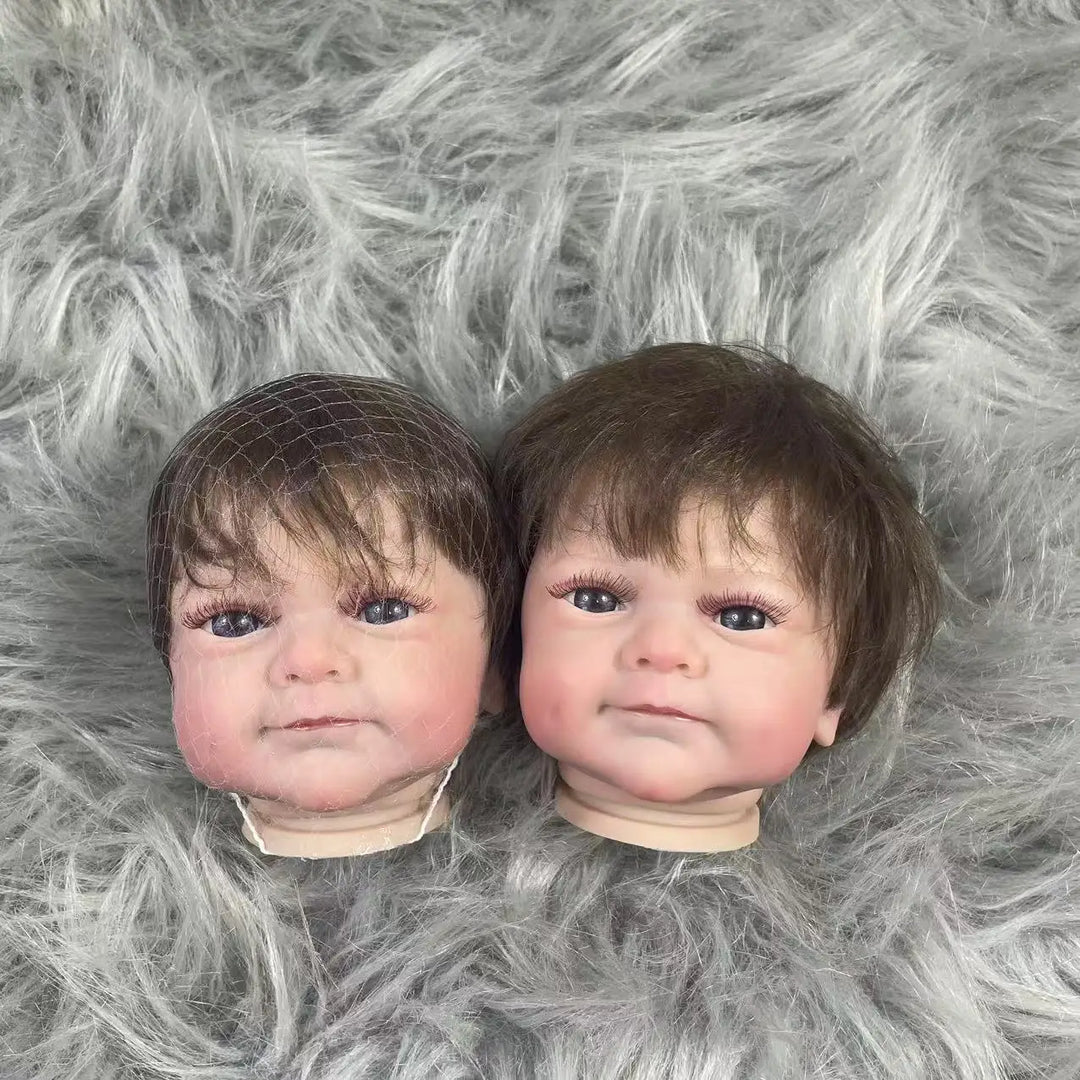 18″ Sanya Painted Vinyl Reborn Doll Kit – Hair Transplant, Blue Eyes, 3D Veins