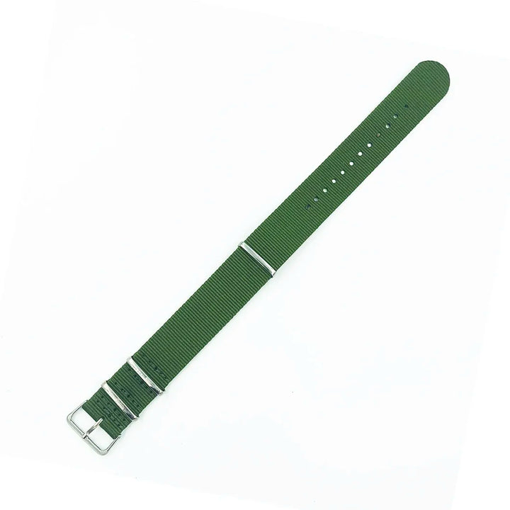 Fabric Nylon Woven Watch Strap 14–22mm (Steel Buckle)