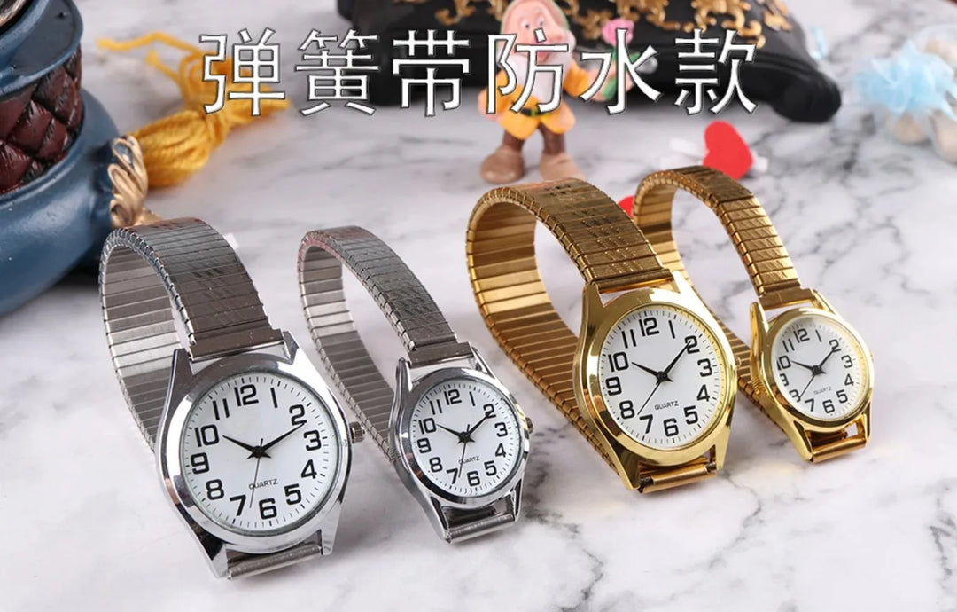 Stainless Steel Elastic Stretch Watch Strap – 12–20mm, Expansion Band