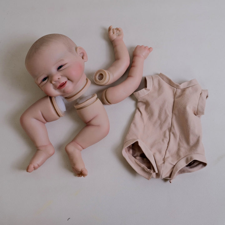 19″ Vivienne Reborn Doll Kit – Finished Painted DIY with Cloth Body