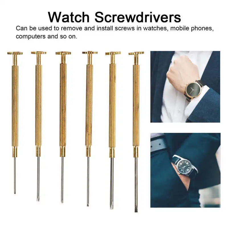 Rolex Watch Screwdriver Set – 0.8-1.8mm Flat Blade Repair Tool