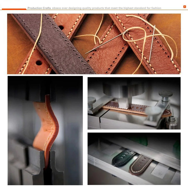 New Genuine Leather Quick Release Watch Band 18–24mm (Vintage Handmade)