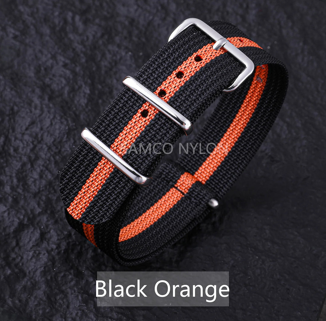 Ribbed Nylon Military Band 18–22mm