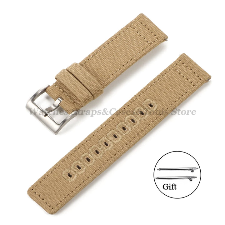 18mm 20mm 22mm Nylon Quick Release Watch Band Replacement Canvas Fabric Sport Strap for Seiko for Omega for Military Style Bands