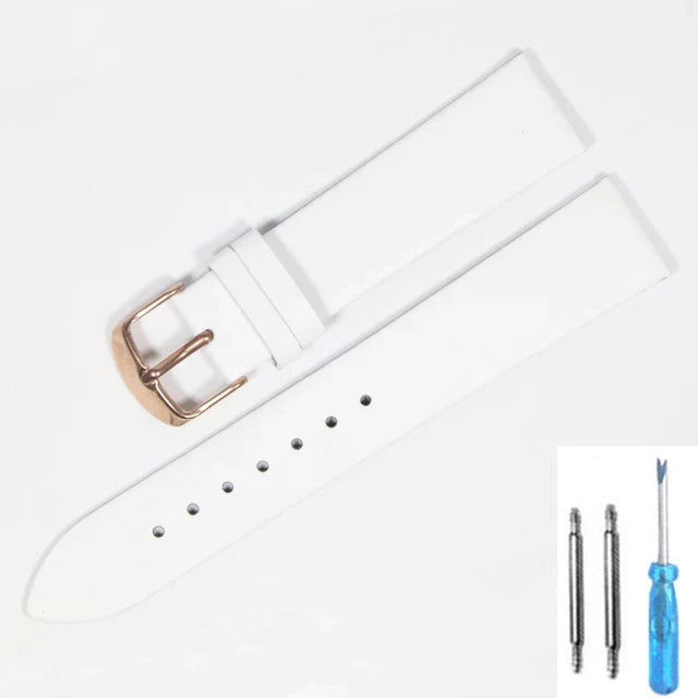 Cowhide Genuine Leather Watch Strap (18-22mm)