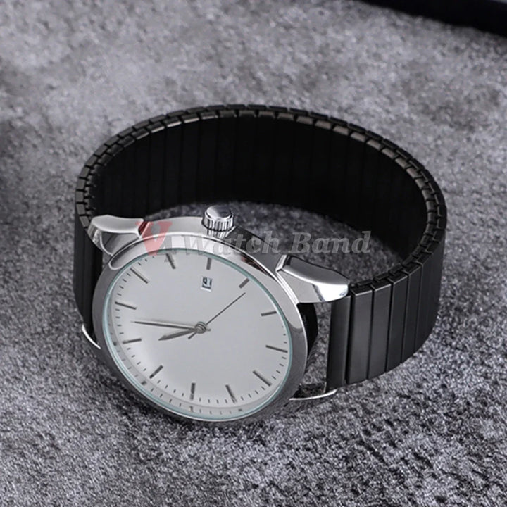 NEW Quick Release Stainless Steel Elastic Stretch Strap 14/16/18/20/22mm Watch Band Accessories Bracelet Metal Expansion Straps