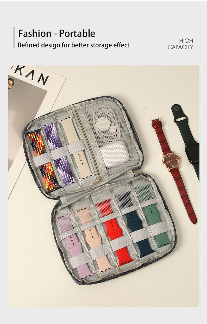 Travel Storage Bag for Apple Watch Bands & Straps