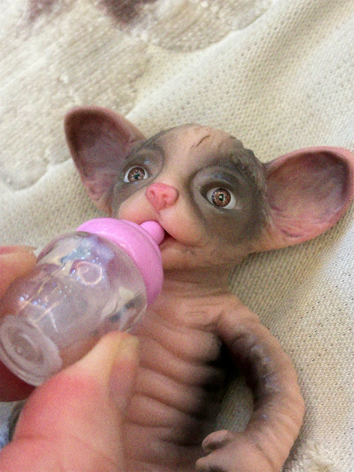 10–11 cm Mini Silicone Tiger Reborn Doll