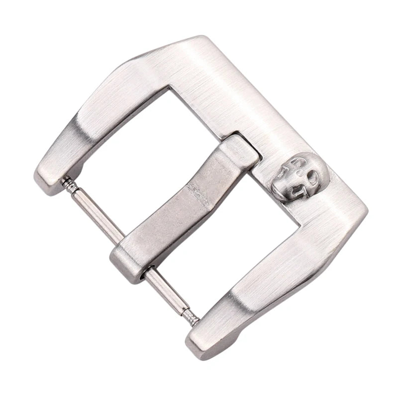 Wholesale Stainless Steel Watch Buckles – 12–28mm, 19 Styles, Silver