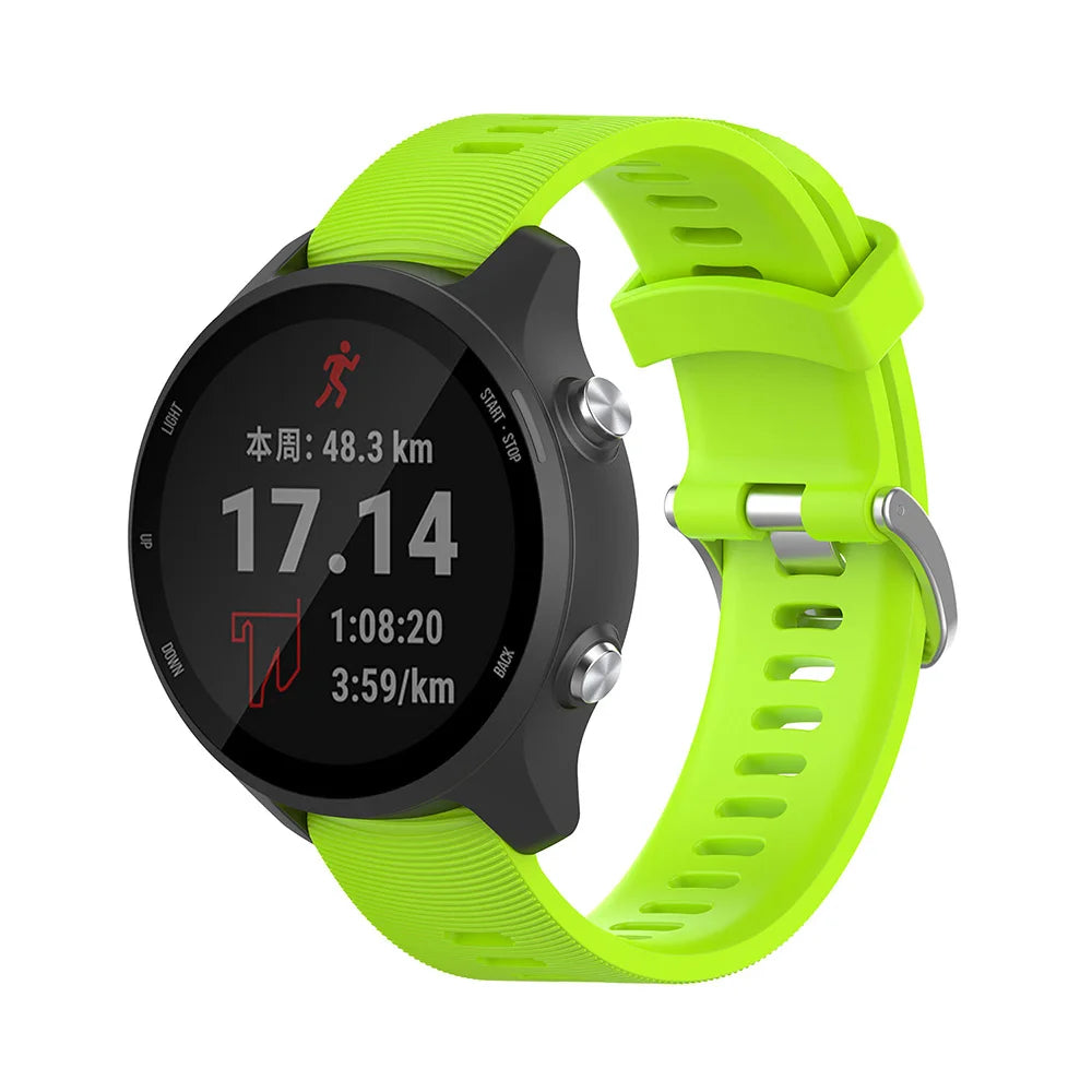 20mm Garmin Silicone Replacement Strap – Forerunner & Vivoactive Series