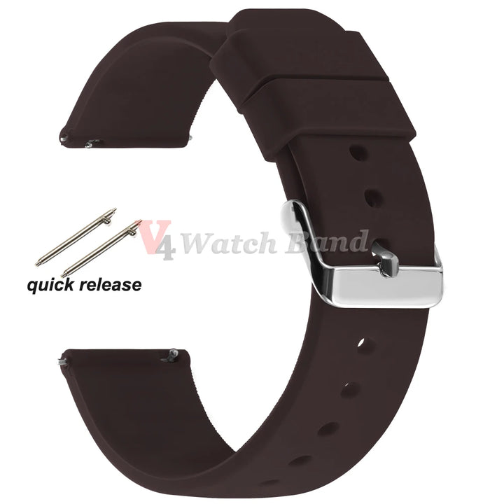 Silicone Watch Band Rubber Wrist Straps 18mm 20mm 22mm 24mm Watch Strap for Galaxy Replace Bands for Oris for Seiko for Citizen