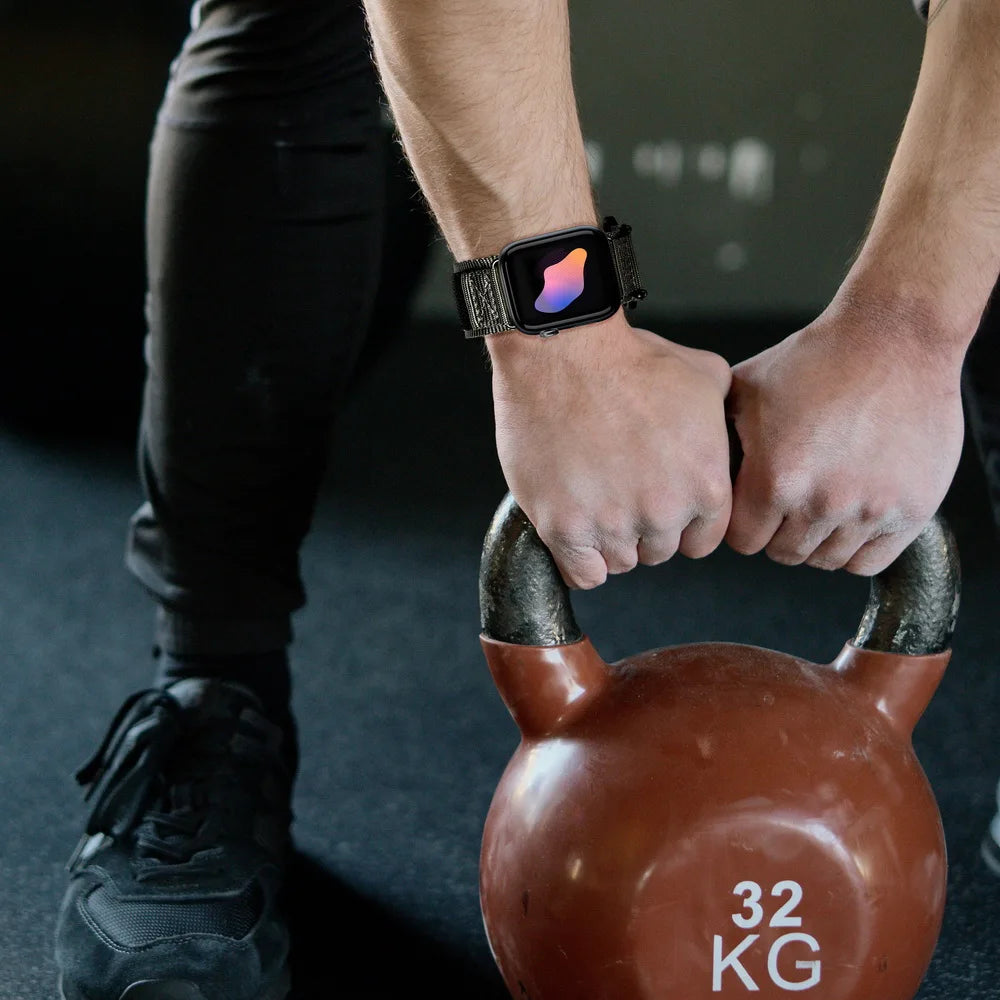 HEMSUT For Apple Watch Band Ultra 2 3 49mm Nylon Series 9 45mm Straps Soft Breathable Comptibility 38 40 41 42 44mm